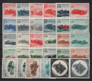 Monaco (1967) Yv. 708/21 + Av. 91 - Color Proofs / Old Cars
