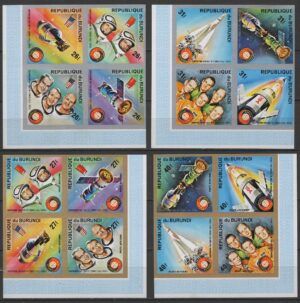 Burundi (1975) Mi. 1133B/48B - Imperforated / Astronauts