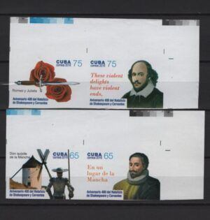 C* (2016) Set - Imperforated / Cervantes & Shakespeare