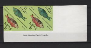 Nevis (1987) Yv. 472/73 - Imperforated Pair / Fish