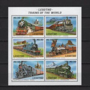 Lesotho (1996) Mi. 1178/83 / Trains of the World