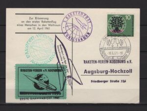 Germany (1961) Card / Rocket Mail