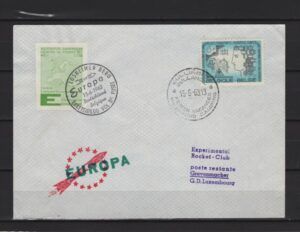 Belgium (1963) Cover / Rocket Mail