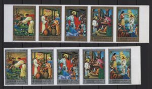 Sharjah (1971) Mi. 748/57 - Imperforated / Bible