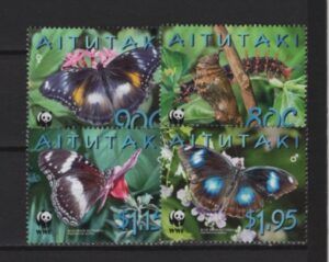 Aitutaki (2009) Yv. 595/98 / Butterflies