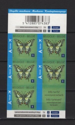 Belgium (2012) Booklet / Butterflies