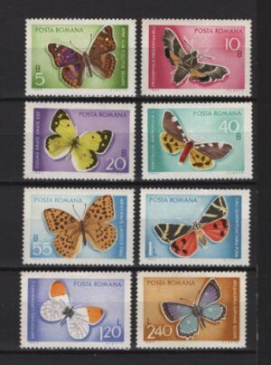 Romania (1969) Yv. 2468/75 / Butterflies