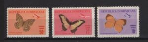 Dominicana (1966) Mi. 873/75 / Butterflies