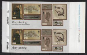 UK (2024) Block Pair / Mary Anning - Paleontologist