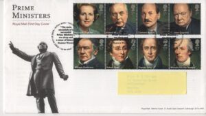 UK (2014) FDC / Prime Ministers