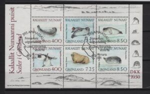 Greenland (1991) Mi. Bl. 3 (O) / Seals