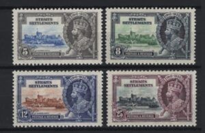 Straits Settlements (1935) Mi. 188/91 /  Silver Jubilee
