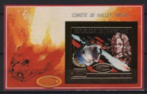 Centrafricaine (1986) Mi. Bl. 399B - Imperforated / Halley Comet