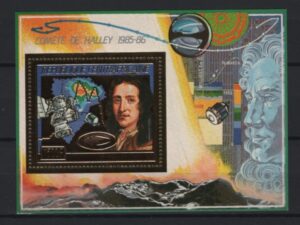 Centrafricaine (1986) Mi. Bl. 400A / Halley Comet