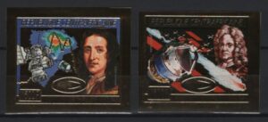 Centrafricaine (1986) Mi. 1247B/48B - Imperforated / Halley Comet