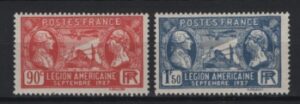 France (1927) Yv. 244/45 / American Legion