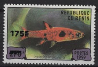 Benin (2005) Mi. 1389 - Overprint / Fish