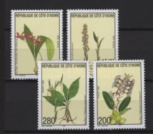 Ivory Coast (1999) Yv. 1017/20 / Plants