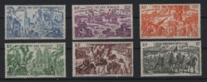 Somali Coast (1946) Yv. Av. 14/19 / Du Chad au Rhin