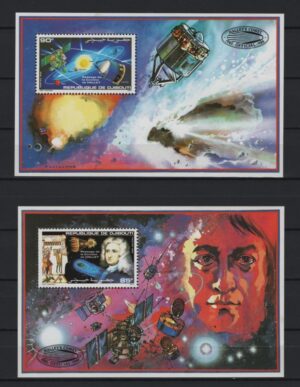 Djibouti (1986) Mi. Bl. 120A/21A / Halley Comet