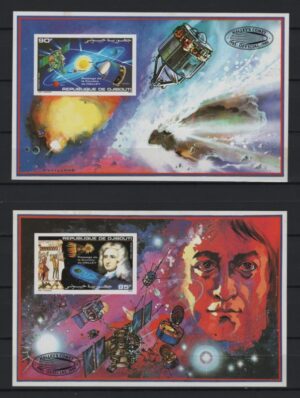 Djibouti (1986) Mi. Bl. 120B/21B / Halley Comet