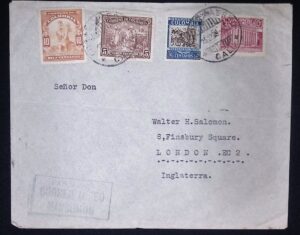 Colombia (1939) Cover / Cali to London (UK)