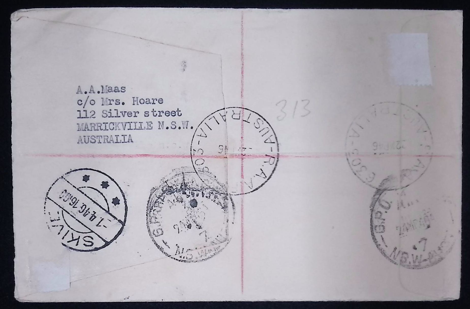 Australia (1946) Cover / RAAF 6330 to Skive (Denmark) - Image 2