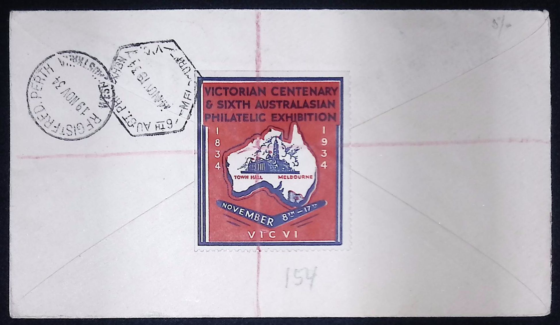 Australia (1934) Cover / Melbourne to Perth (Australia) - Image 2