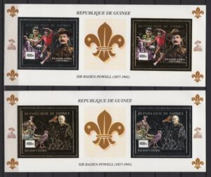 Guinea (2001) Mi. Bl. 638A/39A / Baden Powell