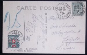 Monaco (1924) Postcard / to Le Gall (Switzerland)