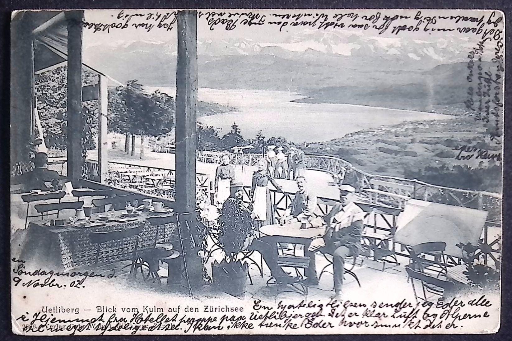 Switzerland (1902) Postcard / Uetliberg to Hoptrup (Switzerland) - Image 2