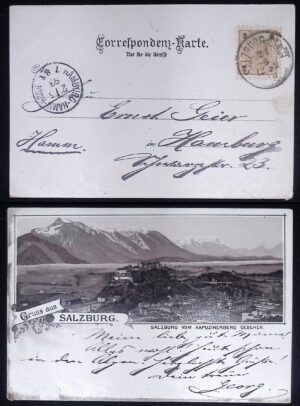 Austria (1901) Gruss aus Litho Postcard / Trafoi - Hotel Neue Post