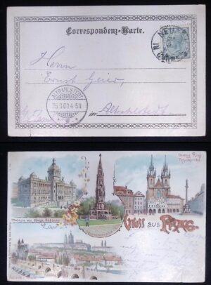 Austria (1896) Gruss aus Litho Postcard / Hallstadt