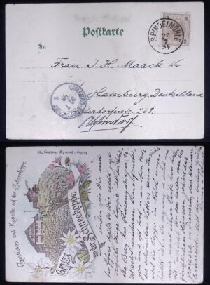 Austria (1894) Gruss aus Litho Postcard / Schneekoppe