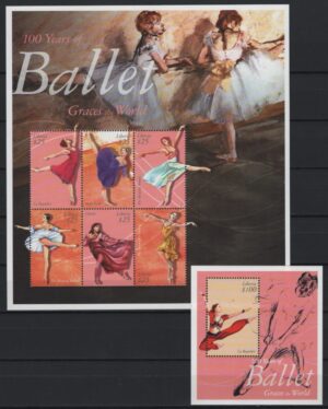 Liberia (2001) Yv. 3090/95 + Bf. 367  / Ballet