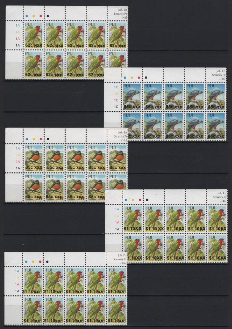 Fiji (2026) Set - Blocks of 10 / Overprints (7)