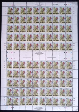 Fiji (2026) Sheet / Bird Overprints $1.10 on 87c)