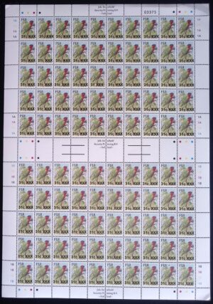 Fiji (2026) Sheet / Bird Overprints (31c on 87c)